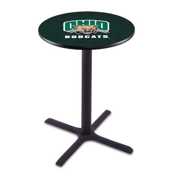 42" Blk Wrinkle Ohio University Pub Table